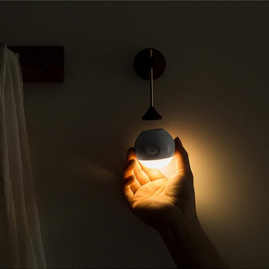 a person using the motion sensor light