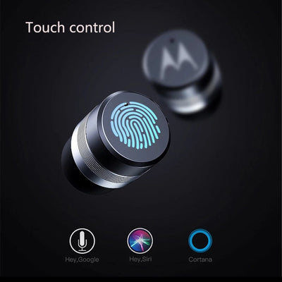 Motorola earbuds touch control