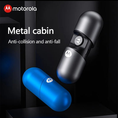 Motorola earphones - black and blue