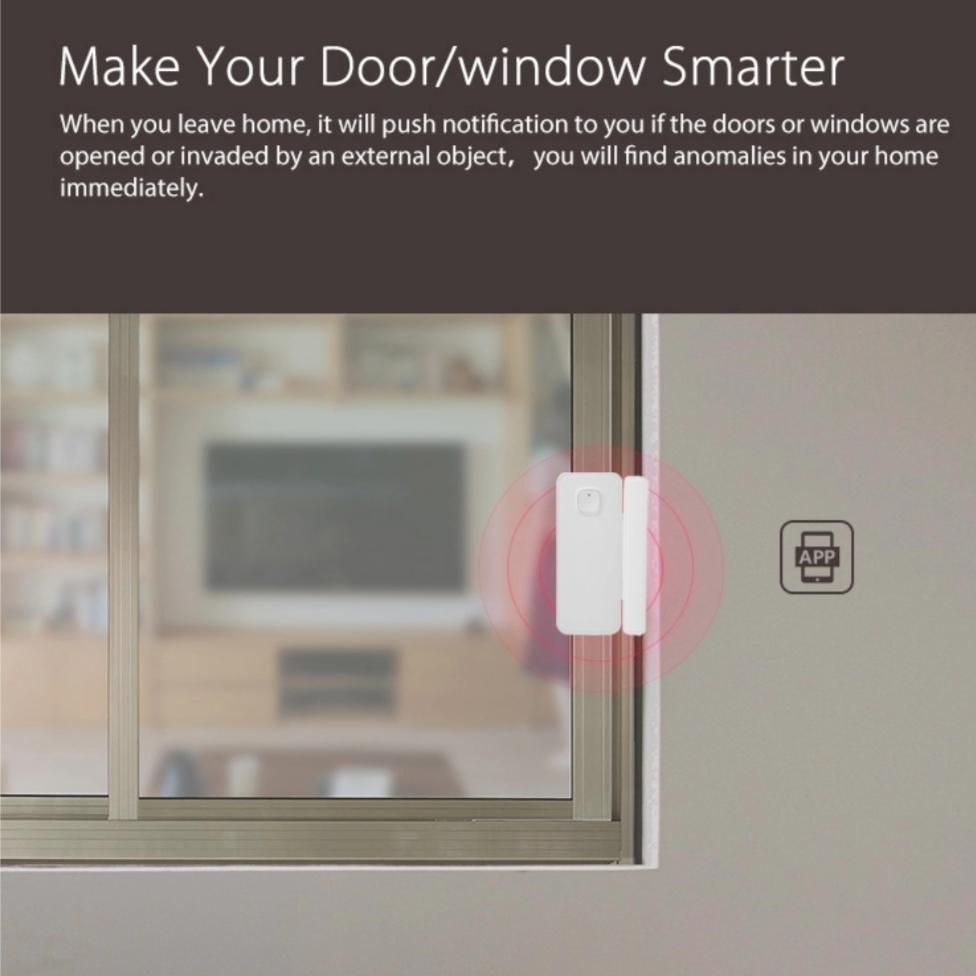 Google Home Sensor Smart Open Door Sensor - with Alexa & Google Home - Grey Technologies