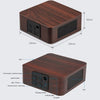 size specifications of the wooden Bluetooth speaker