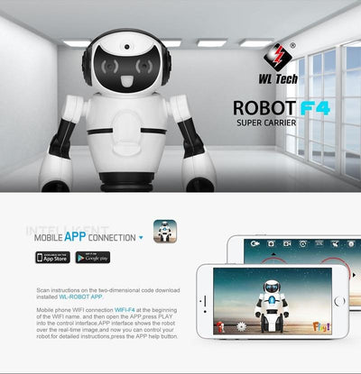 how to download the mobile app for the robot toy for kids