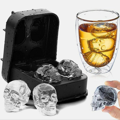 skull ice cube tray