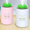 small humidifier for bedroom - pink and white