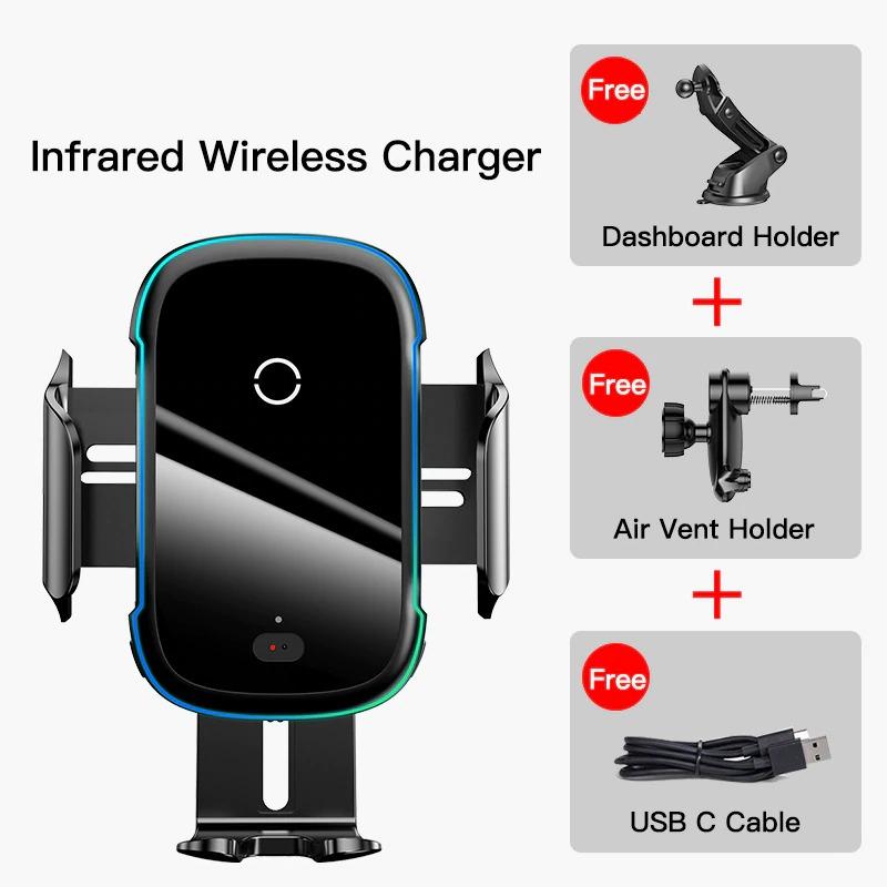 Baseus® Max 2 Car Wireless Charger ( Dual Mode ) - Grey Technologies