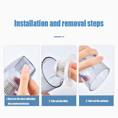 how to install and remove the washable filter