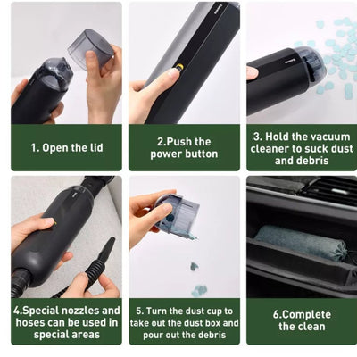 how to use the car vacuum cleaner