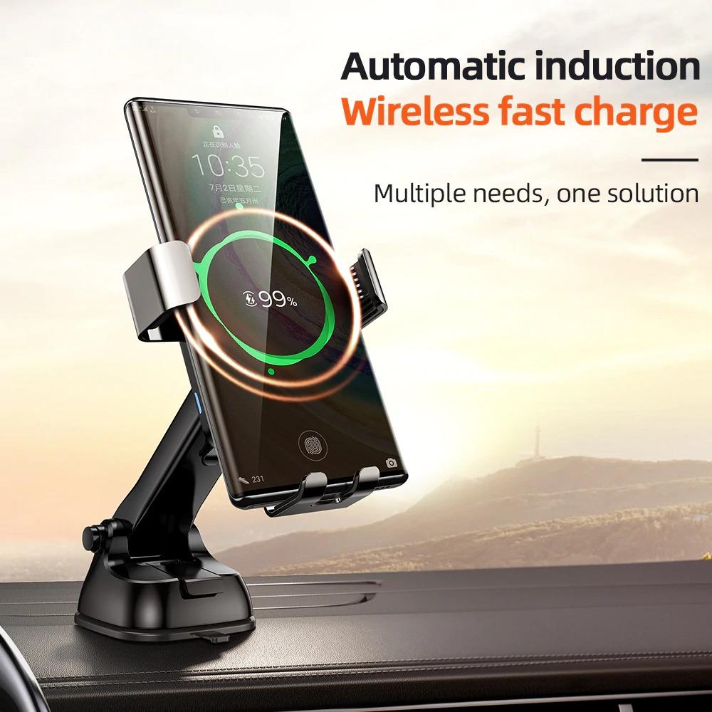 Joyroom® Wireless Car Charger | Phone Mount Charger - Grey Technologies
