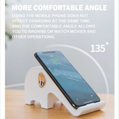 comfortable angle for wireless charger stand